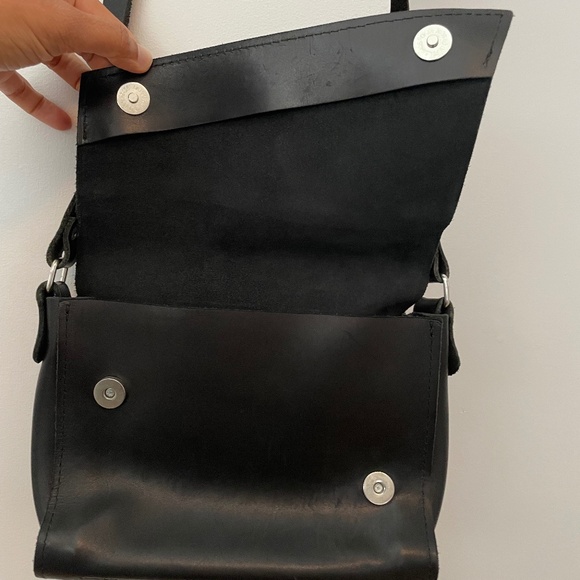 Black leather bag women - Picture 3 of 4